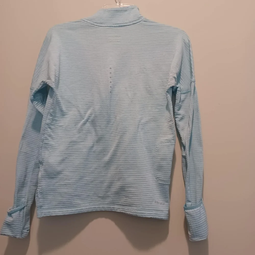 Nike Dri-Fit Running Shirt Long Sleeved Woman‎ Teal X-Small Athleisure 1/4 Zip